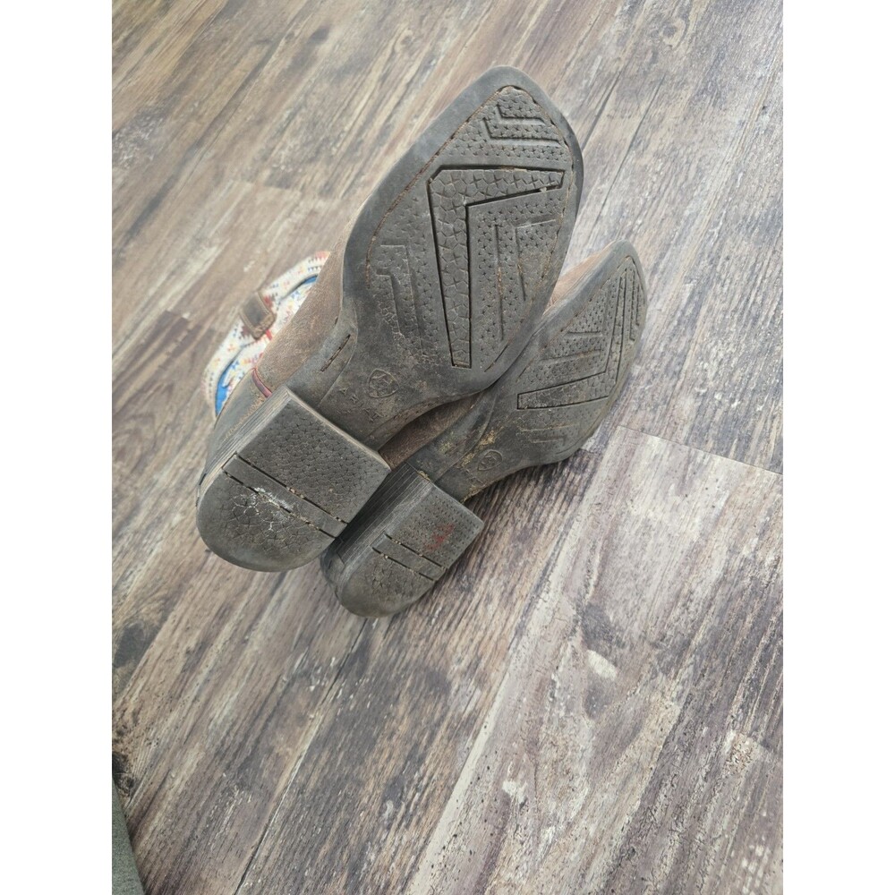 ARIAT SAN ANGELO VentTEK Boots-Kids Size 3-SADDLEBLANKET/TAN COLOR - Picture 5 of 9